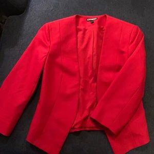 Express red blazer